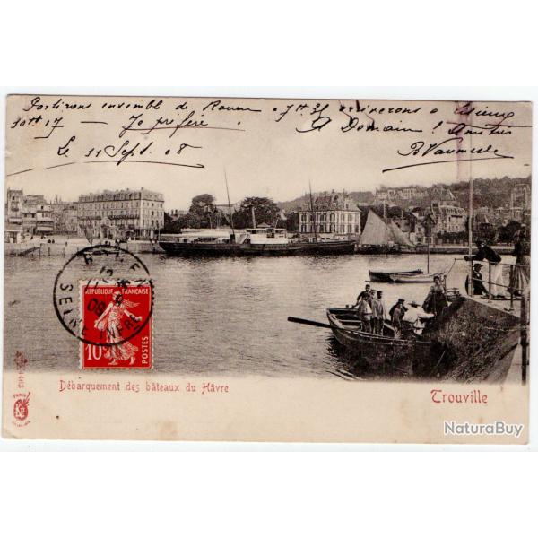 CPA - Marine "D�BARQUEMENT DES BATEAUX DU HAVRE "N�257