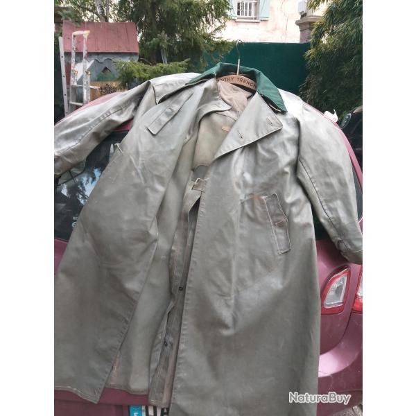 Impermehable motocycliste mod�le 2eme guerre mondial allemand caoutchou