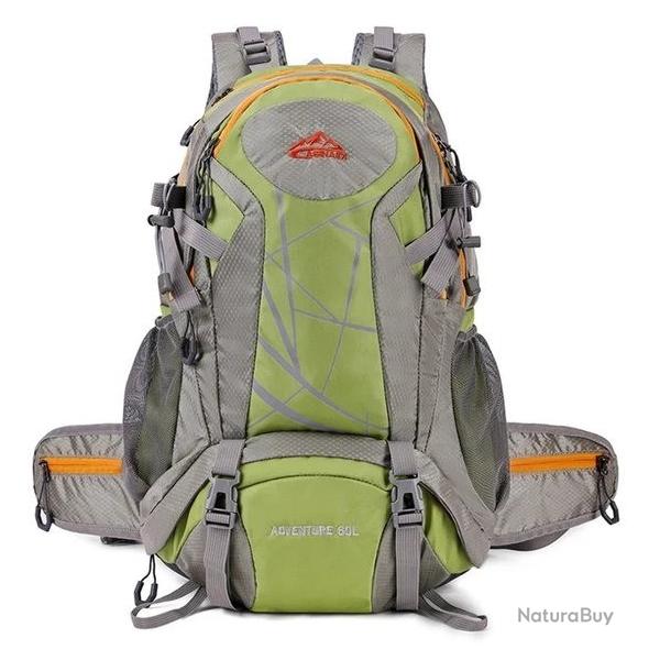 Sac � Dos Randonn�e 60L Aventury Alpinisme Trekking Camping Voyage Homme/Femme Vert
