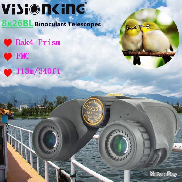 Visionking Profismail.com-Jumelles HD 8x26 FMC BAK4- LIVRAISON GRATUITE !!!