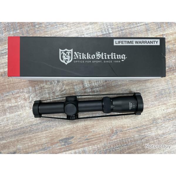 LUNETTE NIKO STARLING DIAMONT HUNTING 1-4X24 RETICULE LUMINEUX GARANTIE 2 ANS
