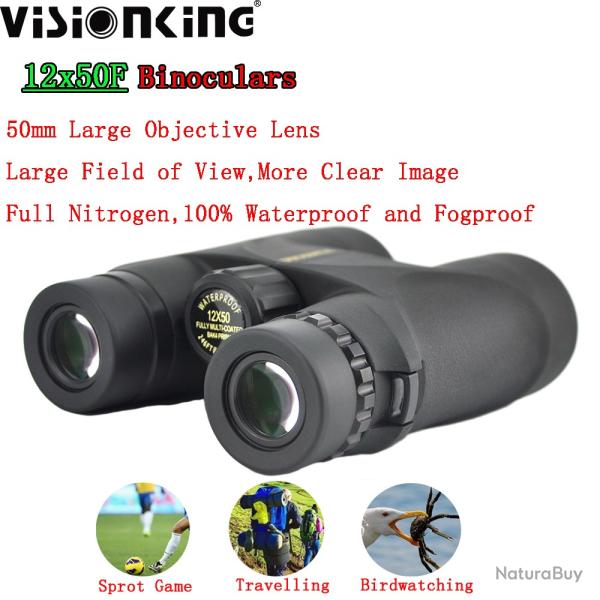 Visionking-T�lescope �tanche Bak4 FMC, longue port�e  HD, 12x50- LIVRAISON GRATUITE !!!
