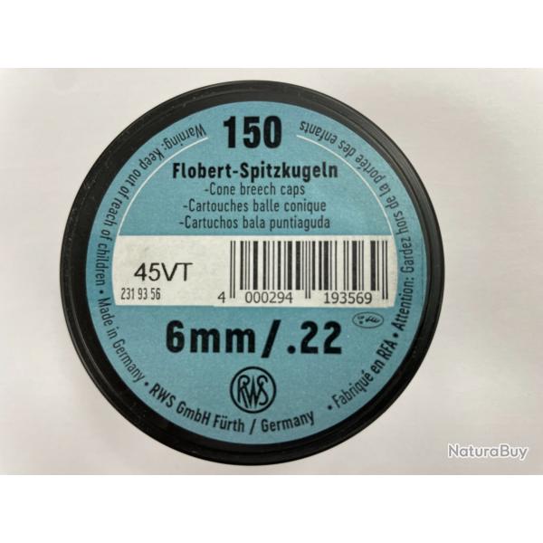 BOSQUETTE 6MM/22 BOITE DE 150 BALLES FRAIS DE PORT OFFERT