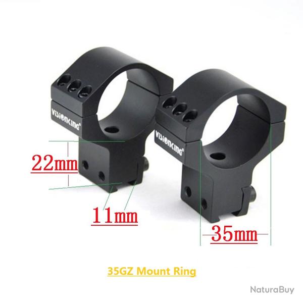 Visionking En Aluminium Fusil Picatinny Bague. 223 .308 .50 -** 35GZ LIVRAISON GRATUITE !!!