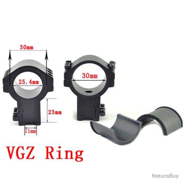 Visionking En Aluminium Fusil Picatinny Bague. 223 .308 .50 -**VGZ