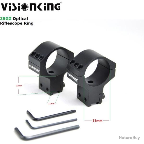 Visionking-montage d'anneaux 35mm pour chasse tactique 11mm LIVRAISON GRATUITE !!!