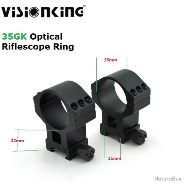 Visionking-anneau de montage de lunette de vise de 21mm Picatinny  LIVRAISON GRATUITE !!!