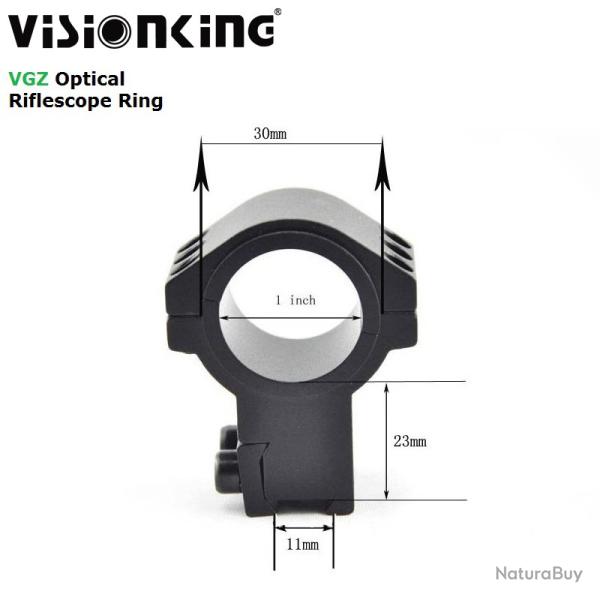 Visionking - anneau de montage lev, lunette de chasse, tube de 25.4mm, 30mm LIVRAISON GRATUITE !!!