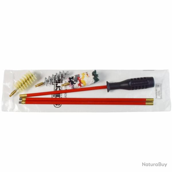Kit nettoyage fusil 3 brins acier gain� PVC + 3 �couvillons cal 410 / 36