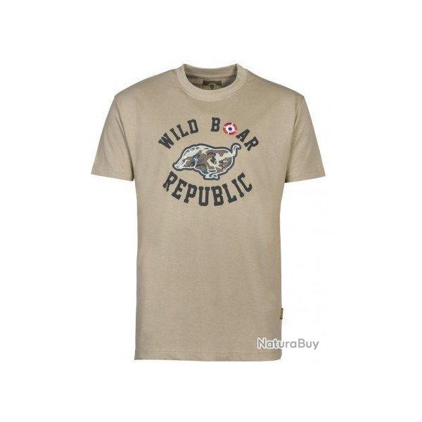 Tee shirt Wild Boar beige PERCUSSION
