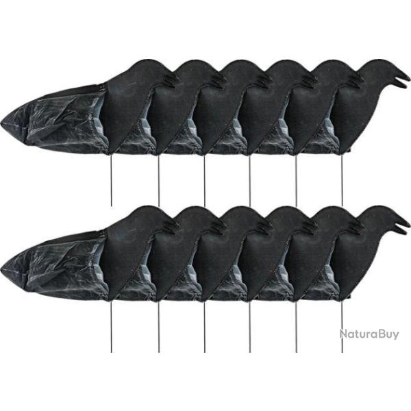 Lot de 12 formes de Corbeaux Sillosocks Harvester