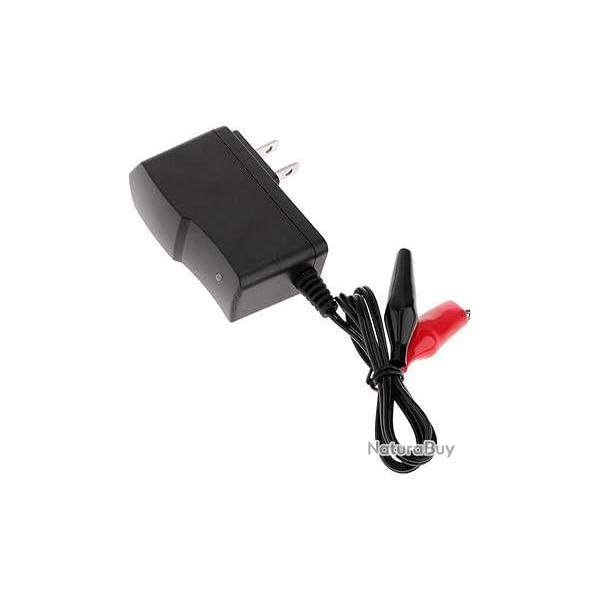 Chargeur 6V � pinces crocodiles