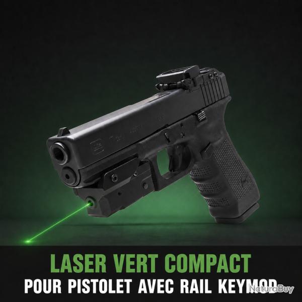 Promotion Laser vert compact pour pistolet avec rail KeyMod