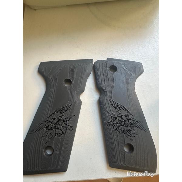 Plaquette poign�e  berreta 92 fs �dition navy seal black