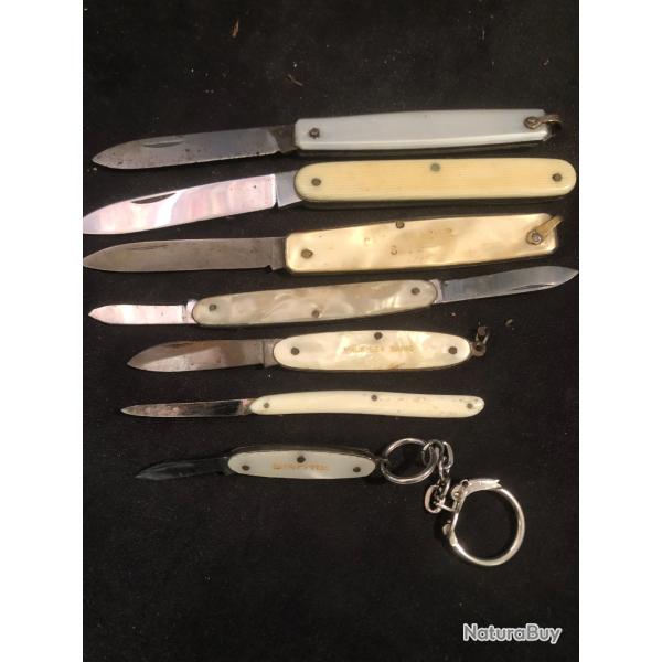 lot ancien petit couteaux pliant