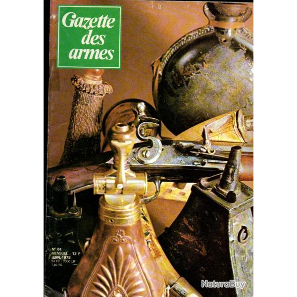 gazette des armes 61 smith et wesson mod�le 59, fusil mitrailleur lewis, l'uzi, poires � poudre,