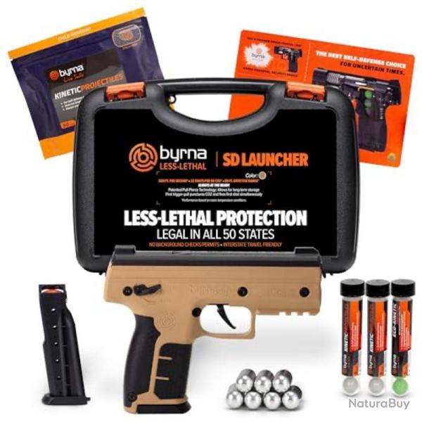 KIT PISTOLET DE DEFENSE BYRNA SD POIVRE Tan