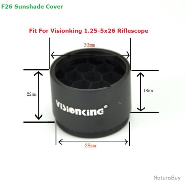 Visionking - pare-soleil Anti-reflet en aluminium -** F26 Sunshade