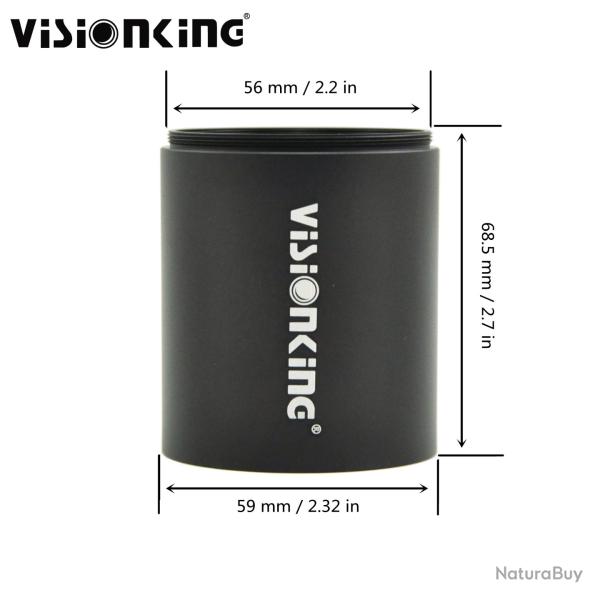 Visionking-pare-soleil en aluminium pour objectif, 8.5-25x50, 4-16x50