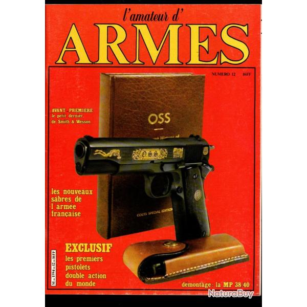 l'amateur d'armes 12 smith & wesson mod 559,withney au pas de tir,  armes de la mafia, mp38-40