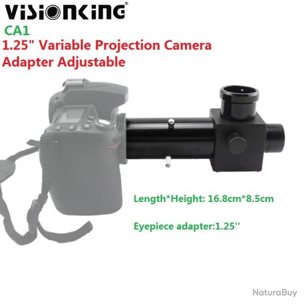 Visionking-Adaptateur de cam�ra de projection variable 1.25 pouces