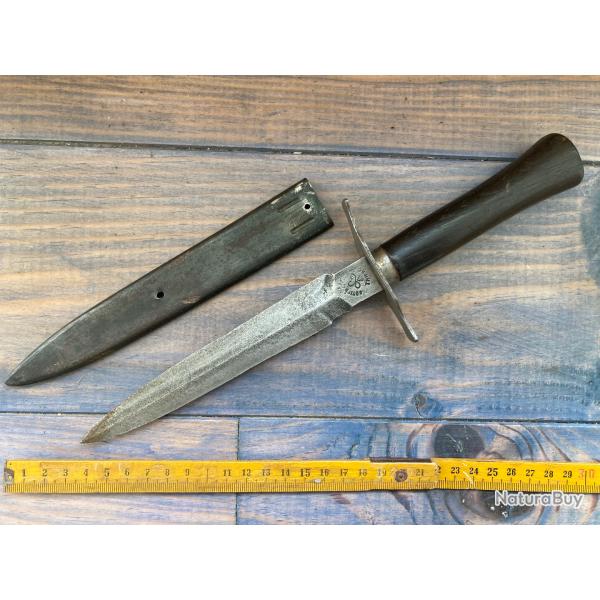 LE VENGEUR / MARQUAGE " ASTIER / PRODON" / POIGNARD TRANCHES WW1 COUTEAU ANCIEN