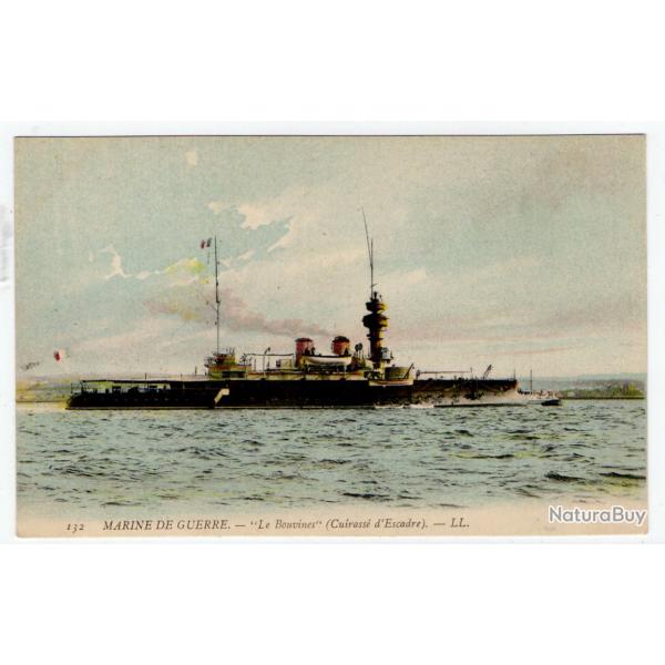 CPA -MARINE DE GUERRE - " Le Bovines " Cuirasse d'Escadre N�250
