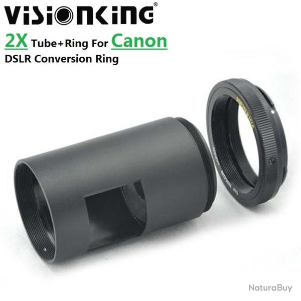Visionking - Tube et anneau de Conversion pour Canon DSLR