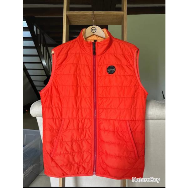 Doudoune sans manches orange