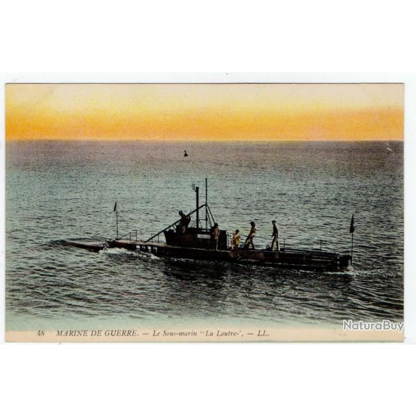 CPA -MARINE DE GUERRE - " Le Torpilleur-Sous-Marin" La Loutre N�1399