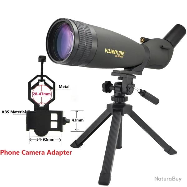 Visionking 30-90x90 Zoom longue-vue HD BAK4 grand Angle FMC -**Spotting Scope