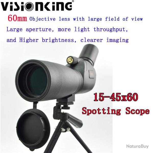Visionking-15-45x60 Zoom Spotting Scope, Professional Nitrogen, Waterproof LIVRAISON GRATUITE !!