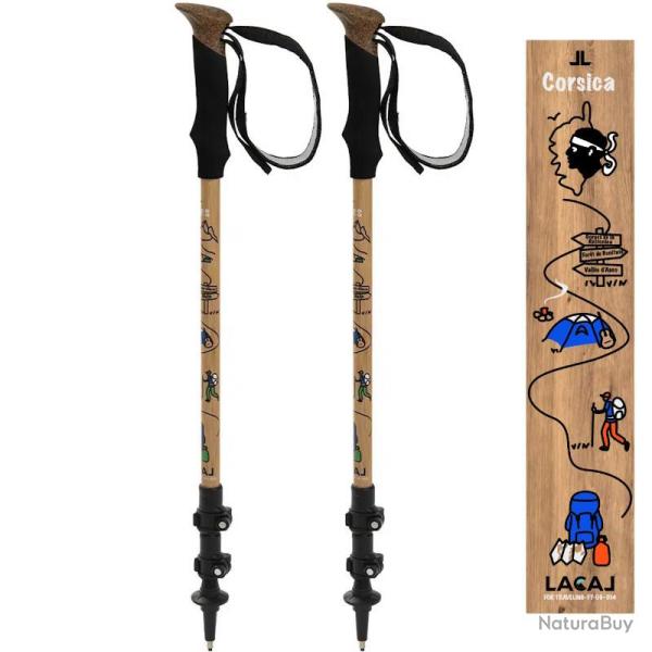 B�tons t�lescopiques Lacal Nature Stick 135 Corse