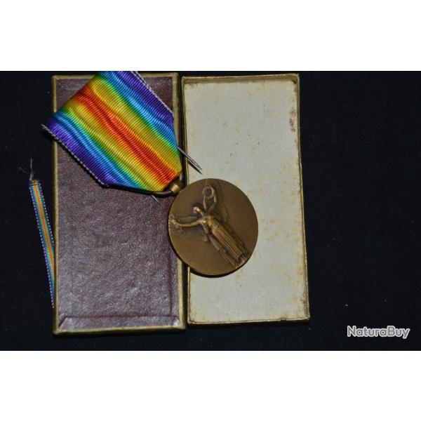 MEDAILLE INTERALLIEE-MODULE DE MORLON-GUERRE 1914/1918-DANS SA BOITE D'ORIGINE