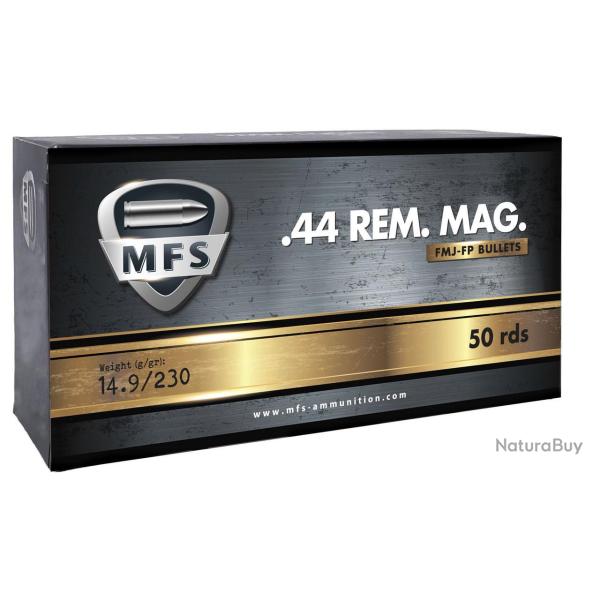 50 munitions MFS Cal.44 mag FMJ 240 gr