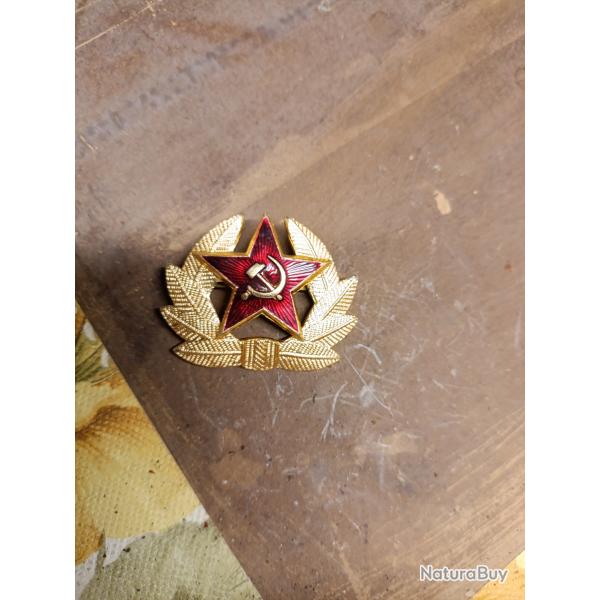 Insigne de casquette sovi�tique