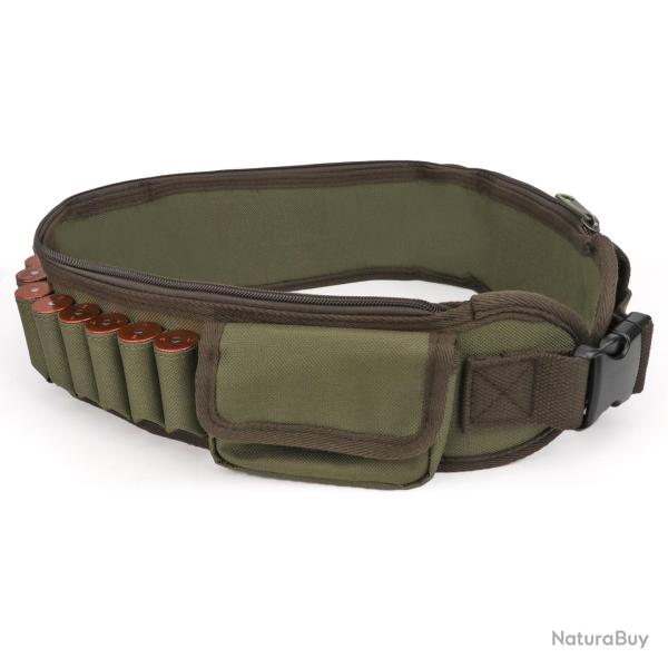 CARTOUCHIRE CEINTURE CALIBRE 12/16 - 24 EMPLACEMENTS + 2 POCHES - LIVRAISON GRATUITE