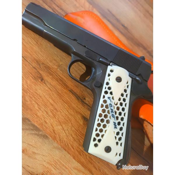 Plaquettes de crosse ajoures pour Colt 1911 Venom Stinger par saga3dlatelier