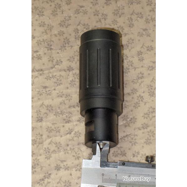 Cache flamme, frein de bouche