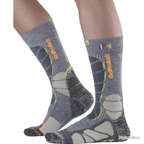 Chaussette de Randonne Monnet "Gel Protect Wool" 37 - 38 Gris