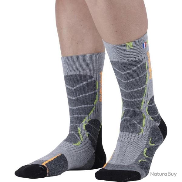 Chaussette de Randonn�e Monnet "Gel Protect Trek" 39 - 40 Gris