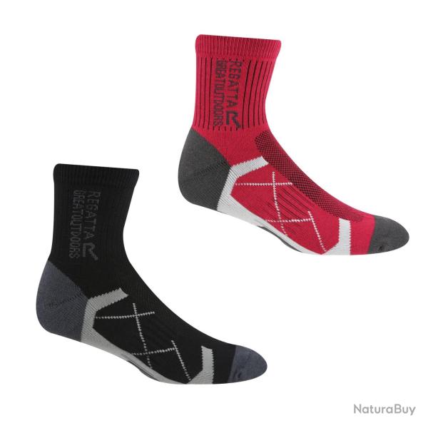 Chaussette de Randonn�e Regatta "Outdoor Active Sock" 39 - 42 Rose