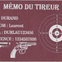 M&eacute;mo tireur sportif FFT rose en aluminium grav&eacute; au laser (Recto)