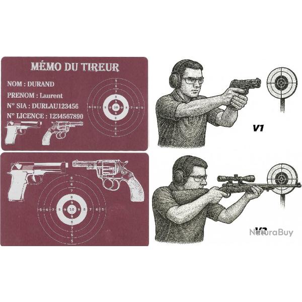 M�mo tireur sportif FFT rose en aluminium grav� au laser (Recto / Verso)