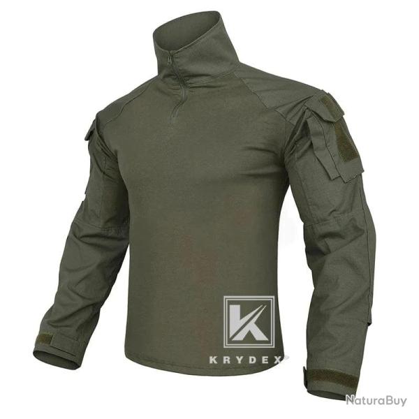 Chemise combat AS K02 KRYDEX avec coudi�res Vert arm�e