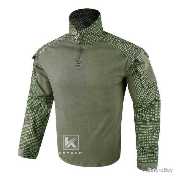 Chemise combat AS K02 KRYDEX avec coudi�res Vert clair