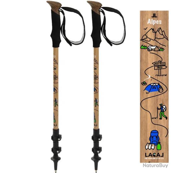 Btons tlescopiques Lacal Nature Stick 135 Alpes