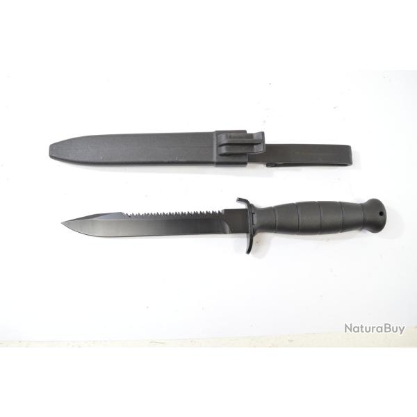 Couteau de combat arm�e Autrichienne M81 � dents de scie (Fabrication Glock) noir