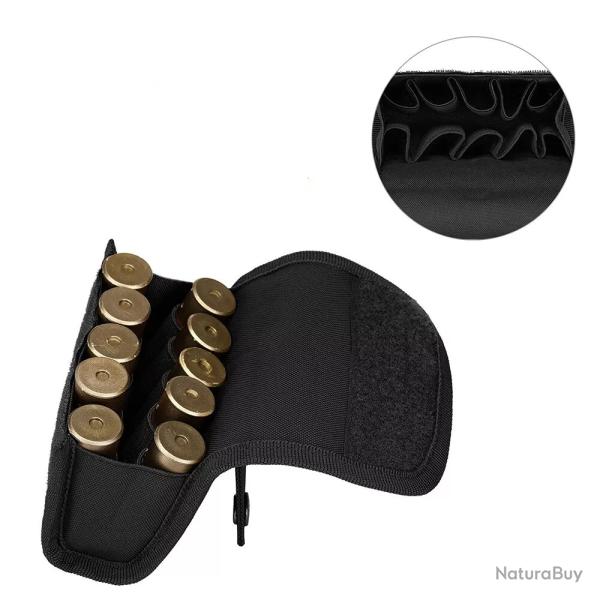 CARTOUCHI�RE DE CEINTURE 10 EMPLACEMENTS CALIBRE 12- NOIR - LIVRAISON GRATUITE