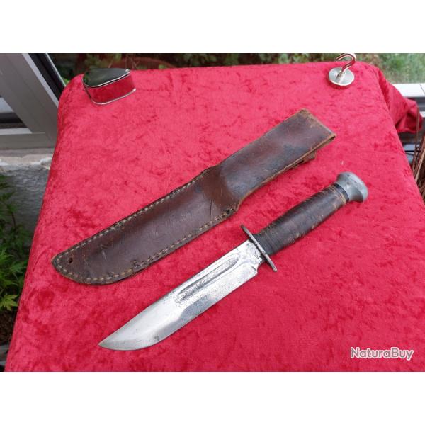Couteau Pal 36 �tui cuir nominatif 4 ww2